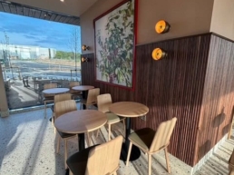 Table and Chairs Starbucks Gainsborough Completed By Jephsons Shopfitters