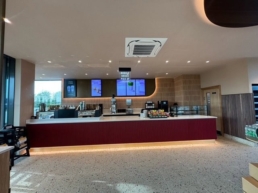 Long Shot of a Counter at Starbucks Gainsborough Completed By Jephsons Shopfitters